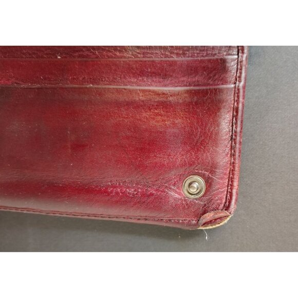 Vintage Prada Leather Wallet, Magenta Purple, Bow, Snap Close Italy READ - Picture 8 of 11